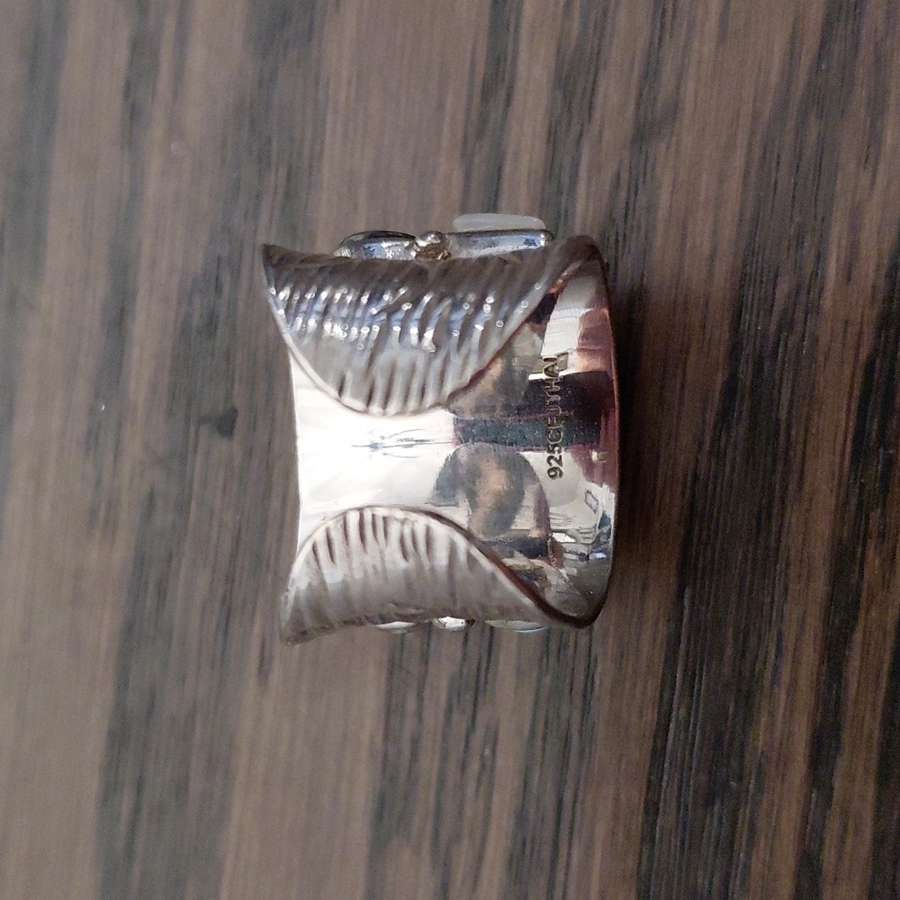 925 Multi Stone Ring 6 - Picture 6 of 6